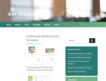 Tablet Screenshot of kayteas.info